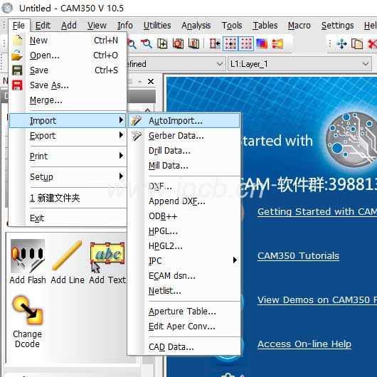 導入geber文件