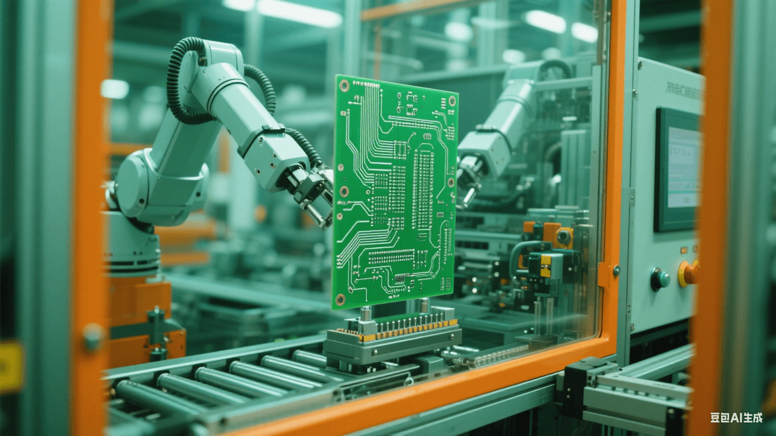 自動(dòng)化生產(chǎn)線控制單元的 PCB 陶瓷電路板